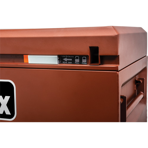 Site-Vault Chest, 48" x 24" x 30-3/4", Steel, Orange Equipment World