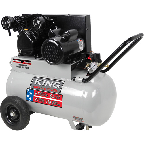 Air Compressor, Electric, 20 Gal. (24 US Gal), 150 PSI, 120/1/240/1 V Equipment World