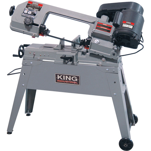 Metal Cutting Band Saw, Horizontal/Vertical, 5" Round and 4-1/2" x 6" Rectangular Cutting Capacity Equipment World