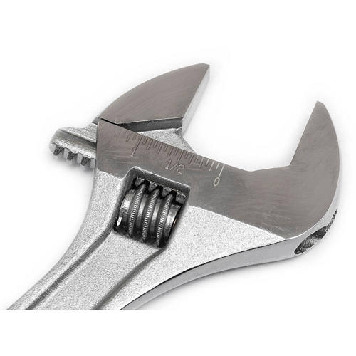 Adjustable Wrench - Boxed, 10" L, 1-5/16"/34 mm Max Width, Chrome Equipment World