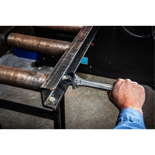 Adjustable Wrench - Bagged, 8" L, 1-1/8"/29 mm Max Width, Chrome Equipment World