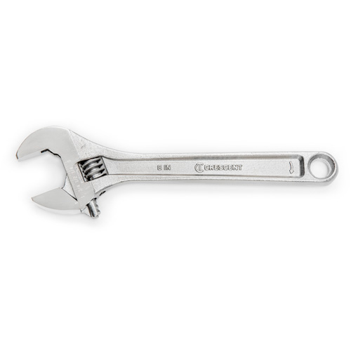 Adjustable Wrench - Bagged, 8" L, 1-1/8"/29 mm Max Width, Chrome Equipment World