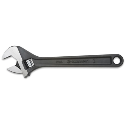 Adjustable Wrench, 4" L, 1/2" Max Width, Black Oxide Equipment World