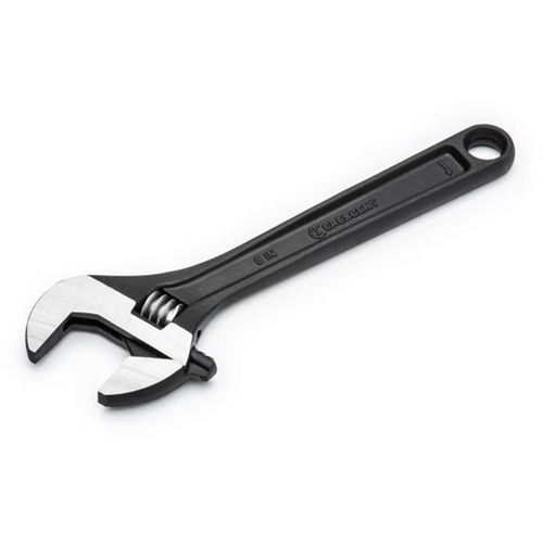 Adjustable Wrench, 8" L, 1-1/8" Max Width, Black Oxide Equipment World