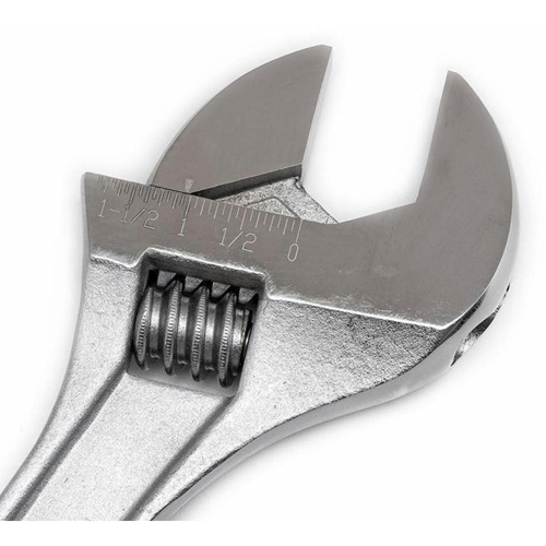 Cl&eacute; &agrave; molette, 15" lo, la max. 1-11/16", Chrome Equipment World