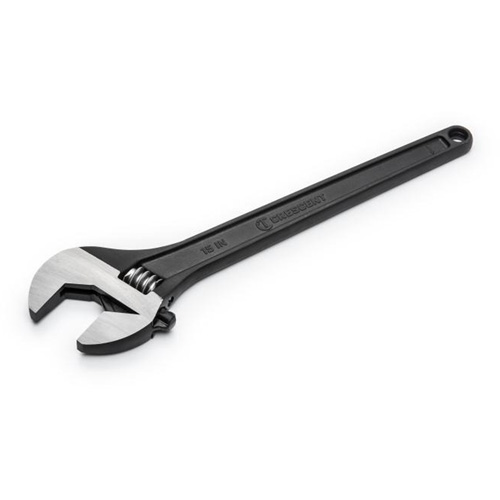 Adjustable Wrench, 15" L, 1-2/3" Max Width, Black Equipment World