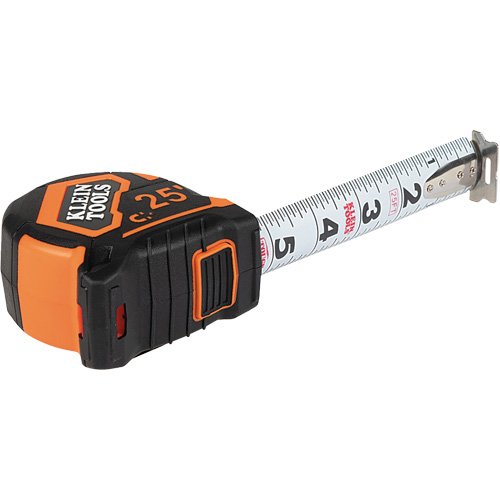 Magnetic Double-Hook Tape Measure, 25', Imperial Graduations Equipment World