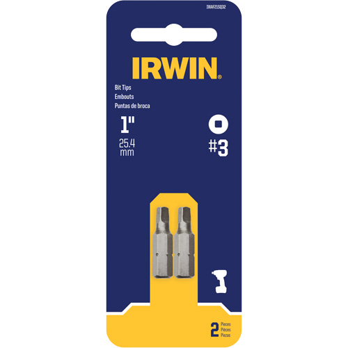 Insert Bits, Square, #3, 1/4" Drive Equipment World