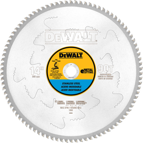 Stainless Steel Cutting Saw Blade, 14", 90 Teeth, Metal Use Equipment World