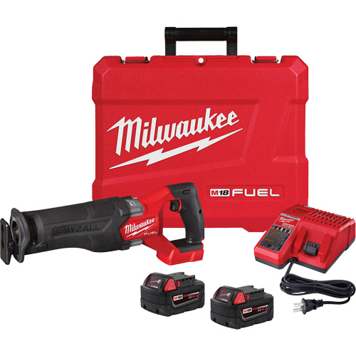 M18 Fuel Sawzall&reg; Reciprocating Saw Kit, 18 V, Lithium-Ion Battery, 3000 SPM Equipment World