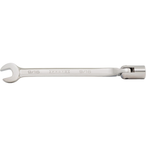 Combination Flex-Head Wrench, 12 Point, 3/8", Satin Finish Equipment World
