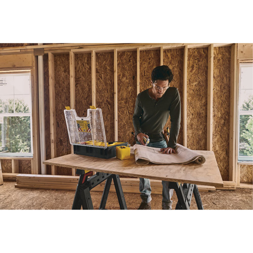 Deep Professional Organizer, 17-1/2" W x 4-1/2" D x 14" H, Black/Yellow Equipment World