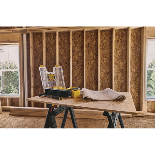 Deep Professional Organizer, 17-1/2" W x 4-1/2" D x 14" H, Black/Yellow Equipment World