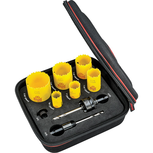 Deep Cut Hole Saw Kit, 9 Pieces Equipment World
