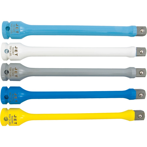 JTLE-5S Torque Limiting Impact Extension Set, 1/2" Drive, 65 ft-lbs./80 ft-lbs./100 ft-lbs./120 ft-lbs./140 ft-lbs. Torque, Multiple Equipment World