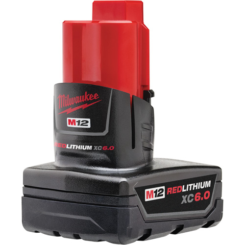 M12 Redlithium XC6.0 Battery, Lithium-Ion, 12 V, 6 Ah Equipment World