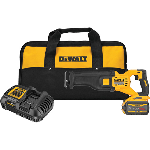 FlexVolt&reg; Max Brushless Reciprocating Saw Kit, 60 V, Lithium-Ion Battery, 0-3000 SPM Equipment World