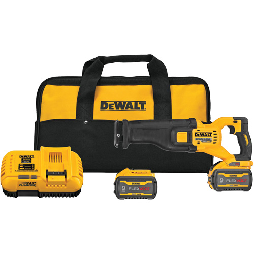 FlexVolt&reg; Max Brushless Reciprocating Saw Kit, 60 V, Lithium-Ion Battery, 0-3000 SPM Equipment World