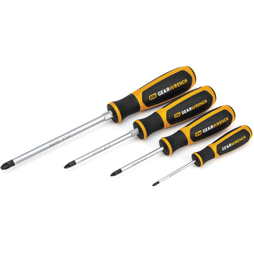 Pozidriv&reg; Dual Material Screwdriver Set, 4 Pcs. Equipment World