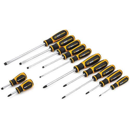 Phillips&reg;/Slotted Dual Material Screwdriver Set, 12 Pcs. Equipment World