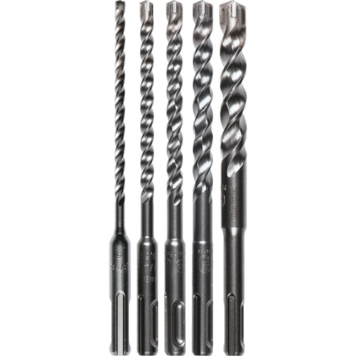 SDS-Plus 3-Cutter Bit Set, 5 Pieces, Carbide Equipment World