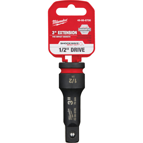 Shockwave Impact Duty Socket Extension, Impact, 1/2" Drive, 3" L Equipment World