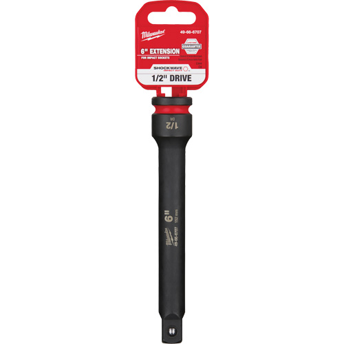 Shockwave Impact Duty Socket Extension, Impact, 1/2" Drive, 6" L Equipment World