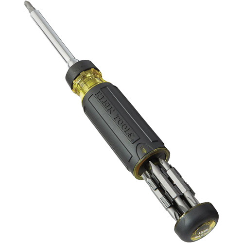 15-in-1 Multi-Bit Ratcheting Screwdriver, 8-3/4" L, Cushion Grip Handle Equipment World
