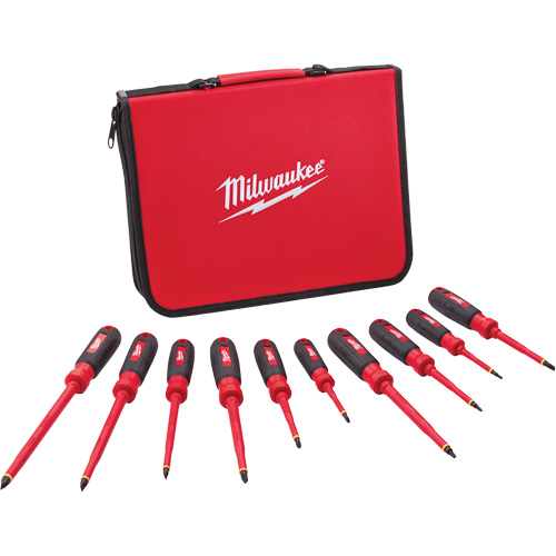 Insulated Screwdriver Set with EVA Foam Case, 10 Pcs. Equipment World