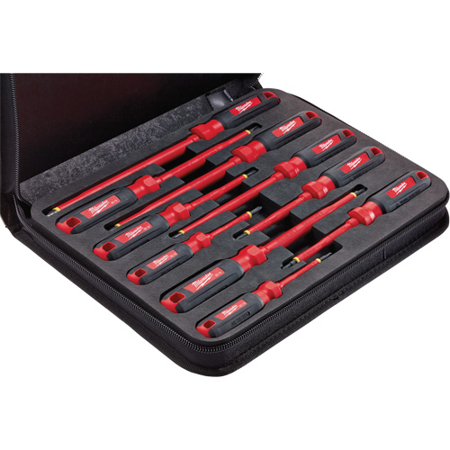 Insulated Screwdriver Set with EVA Foam Case, 10 Pcs. Equipment World