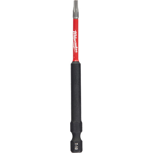 Shockwave Impact Duty Screwdriver Bit, Torx, T-10 Tip, 1/4" Drive Size, 3-1/2" Length Equipment World
