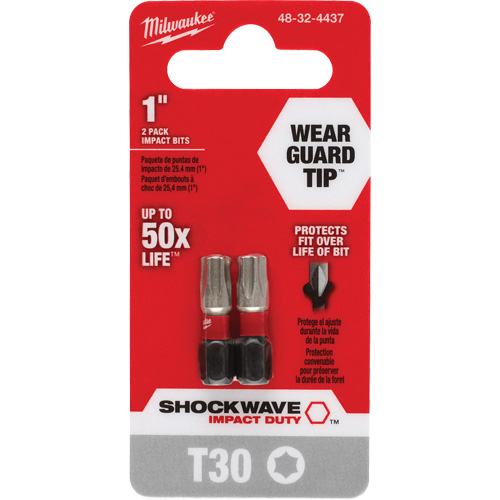 Shockwave Impact Duty Screwdriver Bit, Torx, T-30, 1/4" Drive Equipment World