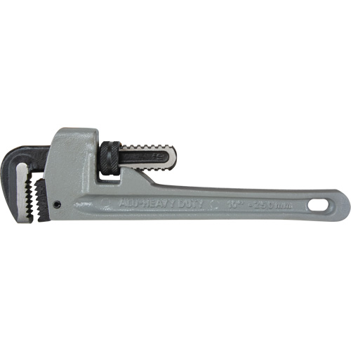 Pipe Wrench, 1-1/2" Jaw Capacity, 10" Long, Ergonomic Handle Equipment World
