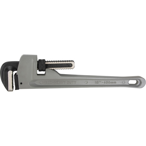 Pipe Wrench, 2-1/2" Jaw Capacity, 18" Long, Ergonomic Handle Equipment World