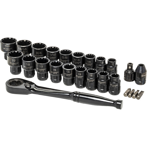 Mechanic's Tool Set, 25 Pcs, 3/8" Drive Size Equipment World