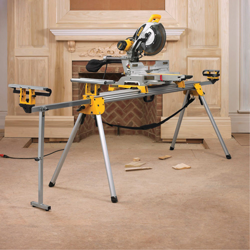 Double Bevel Sliding Compound Mitre Saw with Stand Equipment World