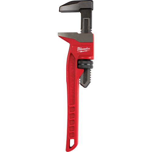 Smooth Jaw Pipe Wrench, 2-5/8" Jaw Capacity, 12" Long, Powder Coated Finish, Ergonomic Handle Equipment World