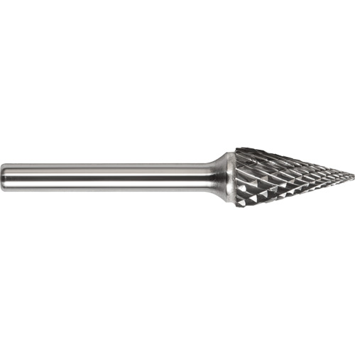 Drillco&reg; Magnum Double Cut Solid Carbide Burr, SM-3, 1/4" Dia., 1/4" Shank, 1" Depth of Cut Equipment World