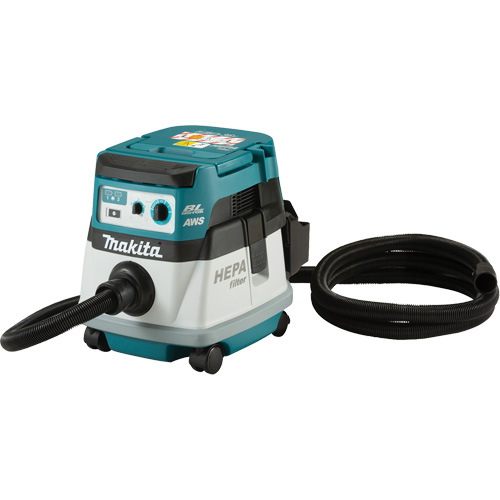 Dry Quiet Vacuum Cleaner with AWS (Tool Only), 18 V, 2.11 gal. Capacity Equipment World