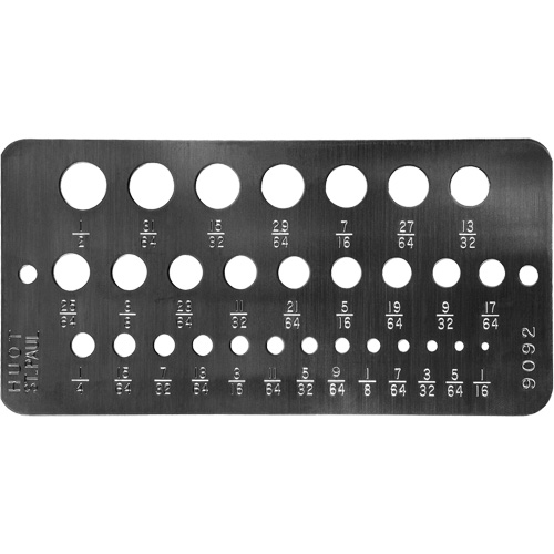 Drillco&reg; Fractional Sizes Drill Gauge Equipment World