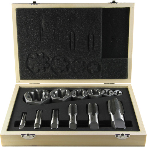 Drillco&reg; Pipe Tap Set, 12 Pieces Equipment World