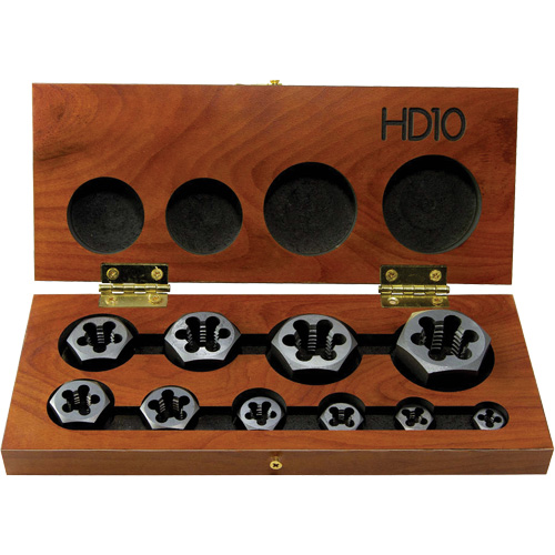 Drillco&reg; Hex Threading Die Set, 10 Pieces Equipment World