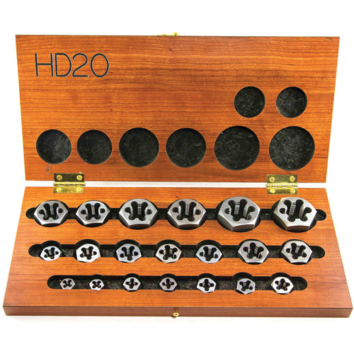 Drillco&reg; Hex Threading Die Set, 20 Pieces Equipment World