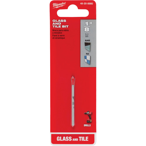 Glass & Tile Bit, 1/8", Carbide Equipment World