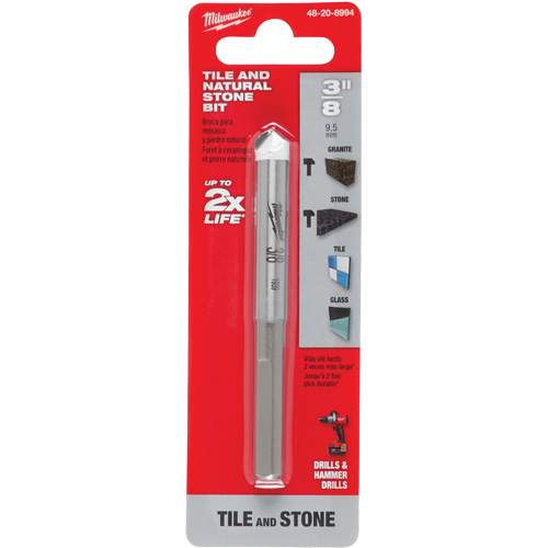 Natural Stone Bit, 3/8", Carbide Equipment World