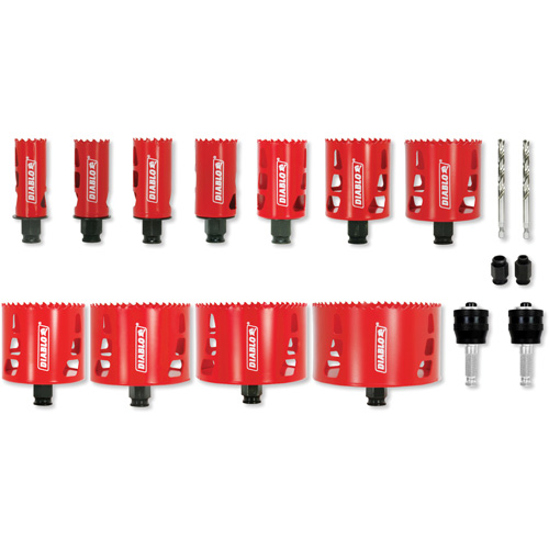 Plumber's Bi-Metal Hole Saw Set, 17 Pieces Equipment World