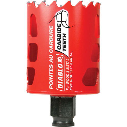 Wood & Metal Hole Saw, 2", 2-3/8" Depth of Cut, Carbide Equipment World