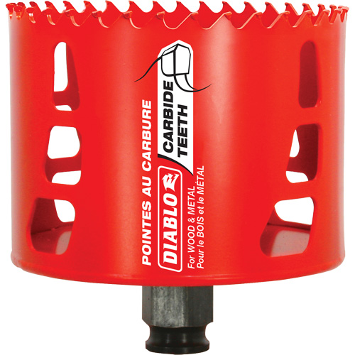 Wood & Metal Hole Saw, 3-1/2", 2-3/8" Depth of Cut, Carbide Equipment World