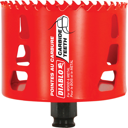 Scie cloche pour bois et m&eacute;tal, 3-5/8", Profondeur de la coupe 2-3/8", Carbure Equipment World