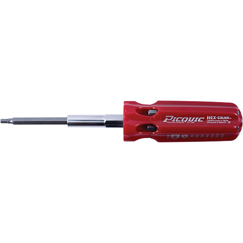 Hex-Calibre Metric Multi-Bit Screwdriver, Plastic Handle Equipment World
